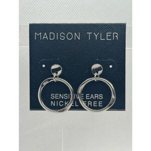 Madison Tyler Silver Double Hoop Earrings